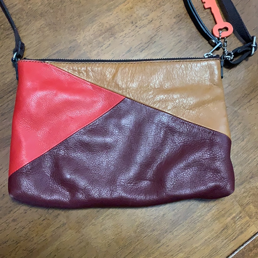 Fossil Patchwork Purse Leather - image 6